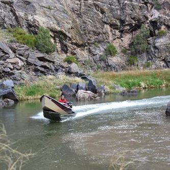 Jet Boat fishing in the Gunnison Gorge