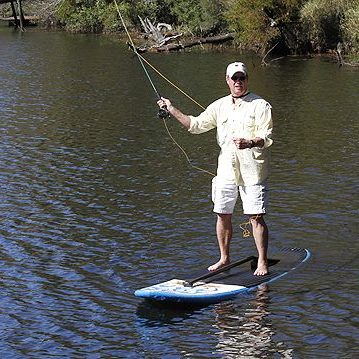 flyfishing paddleboard
